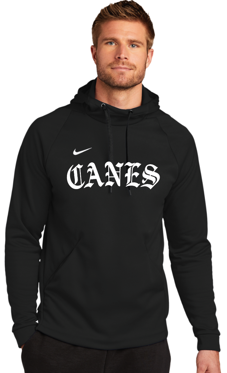 Canes Old English Nike ThermaFIT Fleece Hoodie NOMADX
